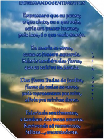 Luzia Duarte------------------Expressando Sentimentos